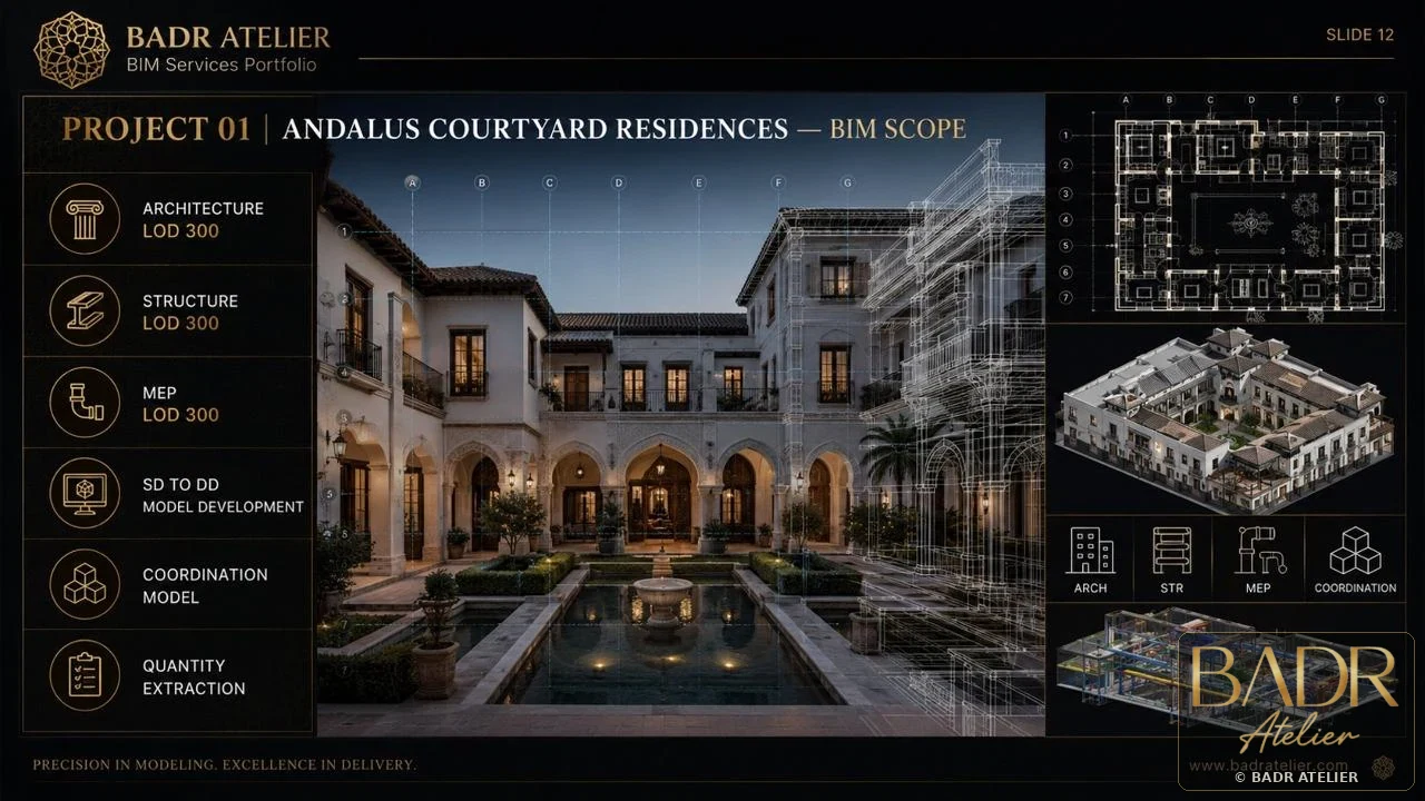 Andalus Courtyard Residences BIM