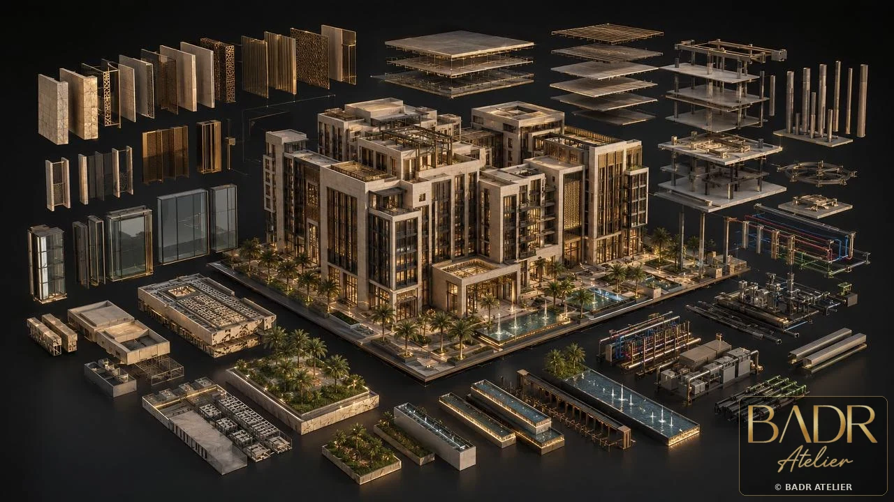 Wadi Court Mixed-Use BIM visual 5