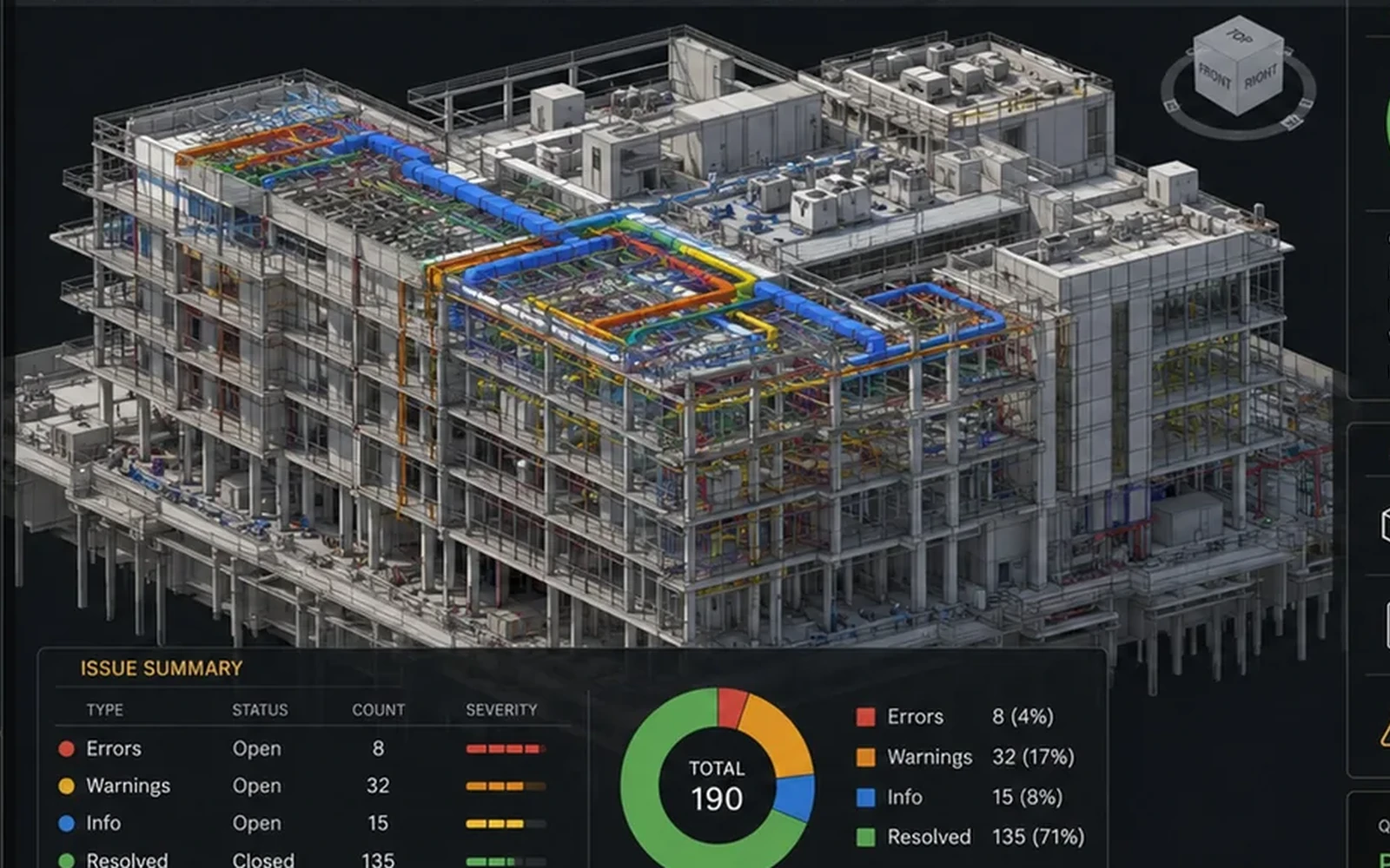 Coordinated BIM building model