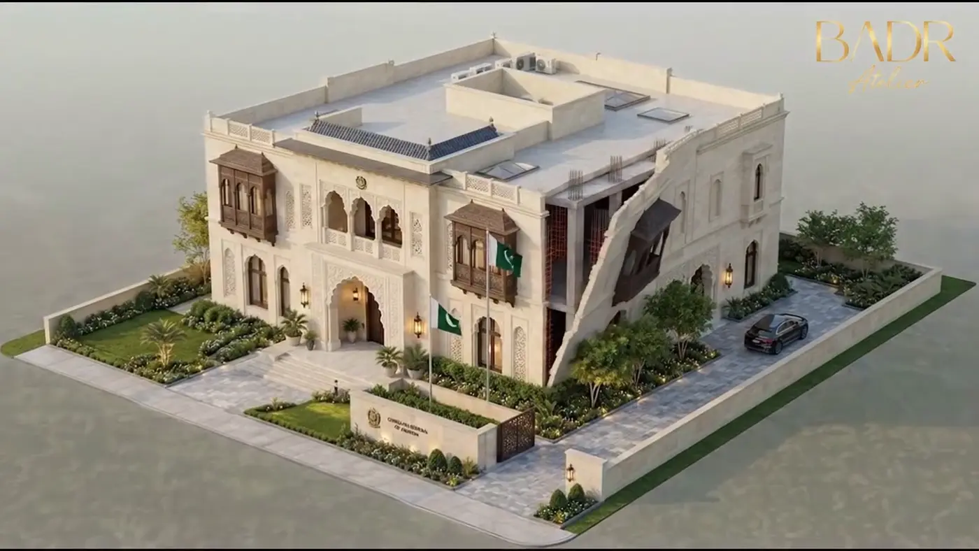 Pakistan Consulate Villa BIM film still 1