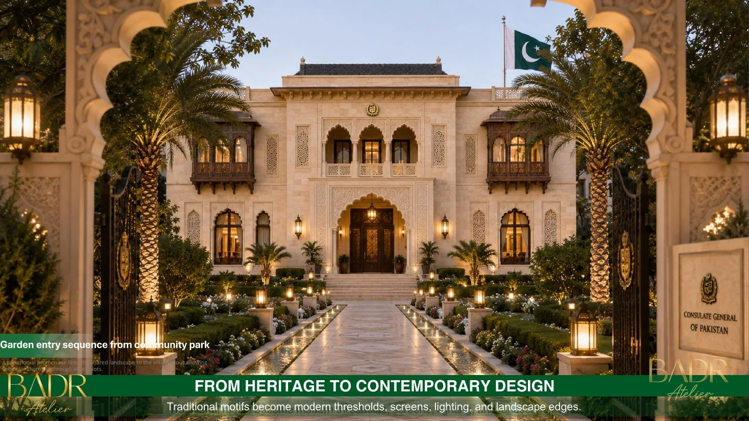 Main villa perspective