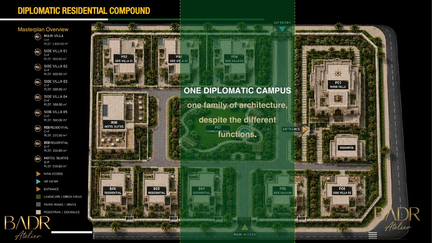 Pakistan Diplomatic Compound Site and Masterplan - curated BADR Atelier visual 12
